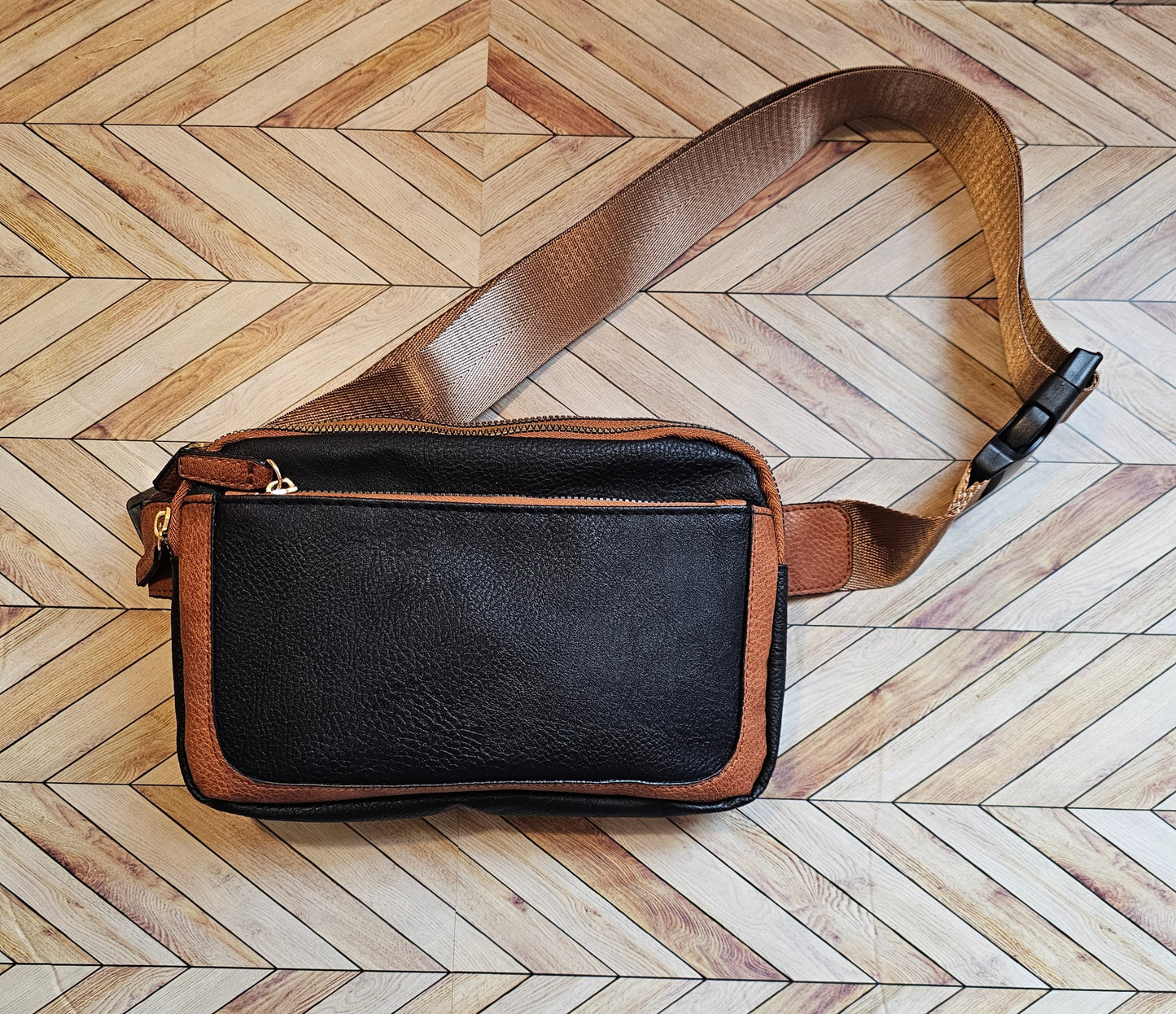 Black/Brown Crossbody