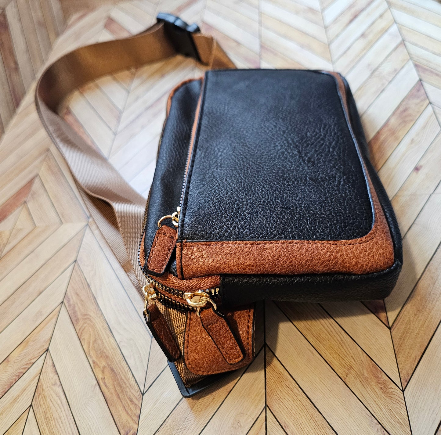 Black/Brown Crossbody