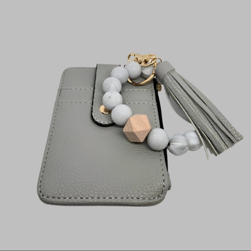 Gray Wristlet