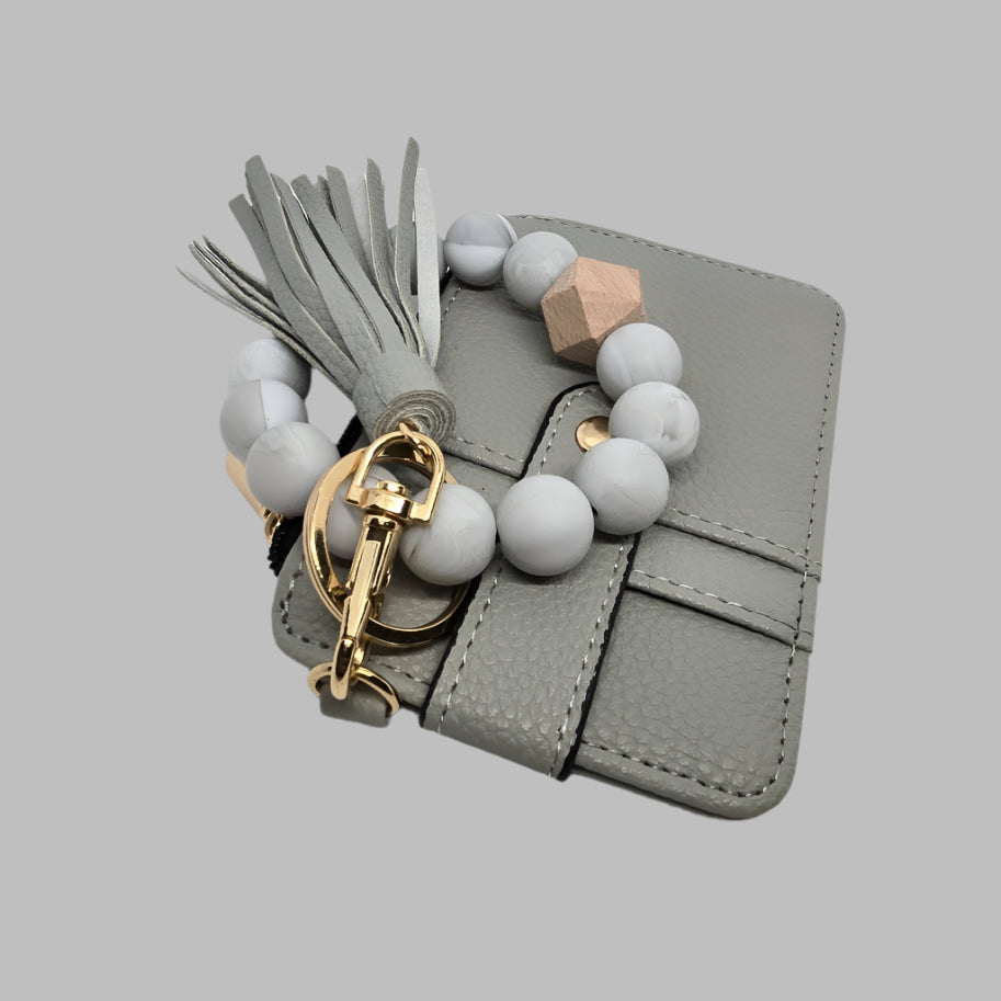 Gray Wristlet