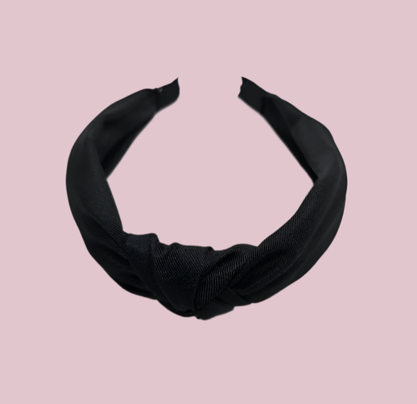 Black Knotted Headband