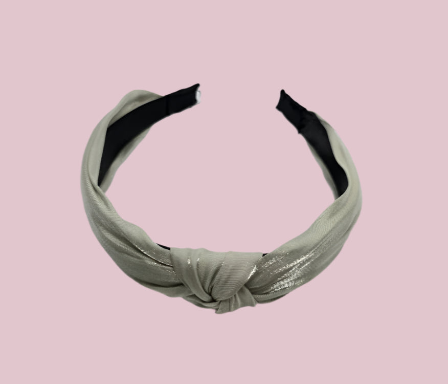 Gray Knotted Headband