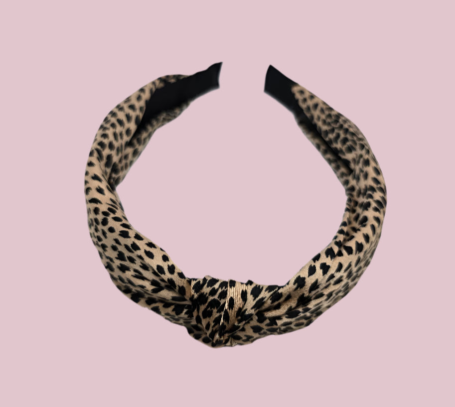 Leopard Brown Knotted Headband