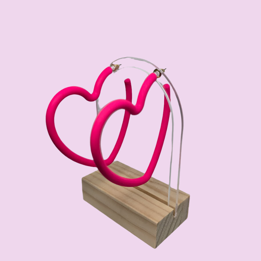 Open Heart Earrings