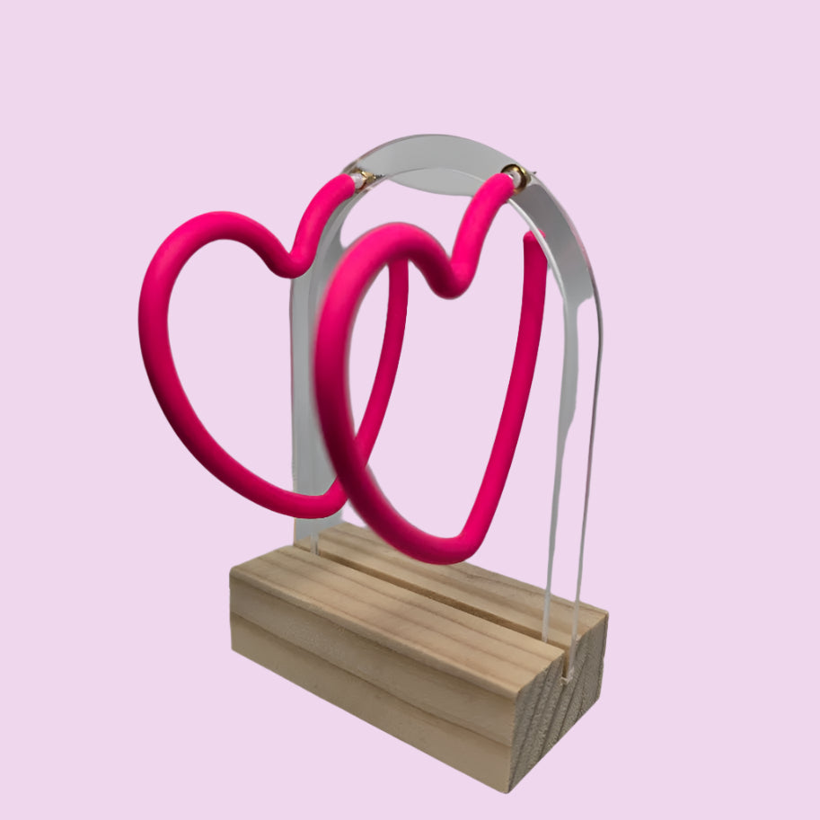 Open Heart Earrings