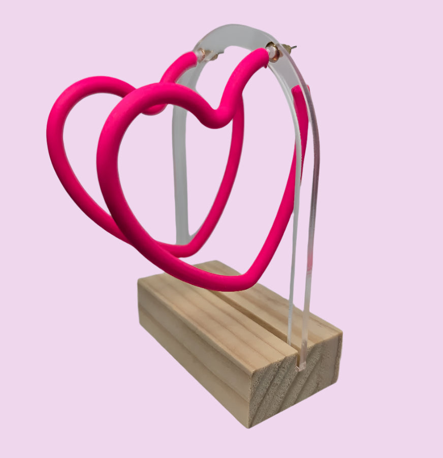 Open Heart Earrings