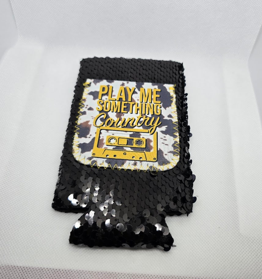 Play Me Something Country Koozie Slim