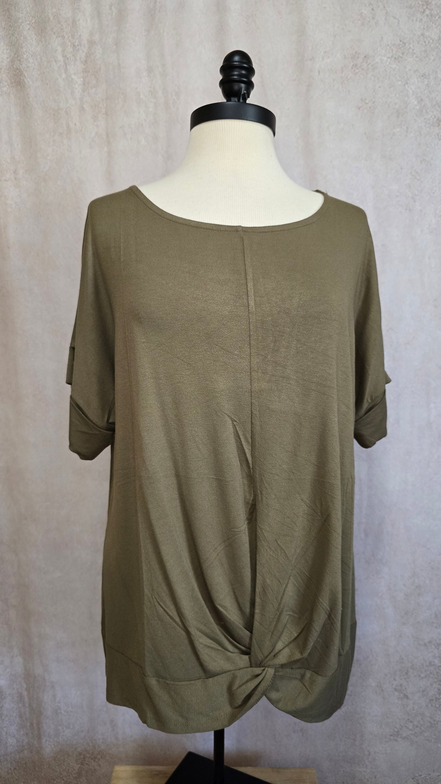 OLIVE Knot-Front Top