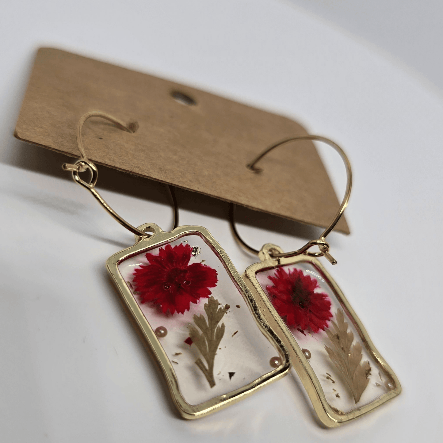 Pressed Flower Earrings