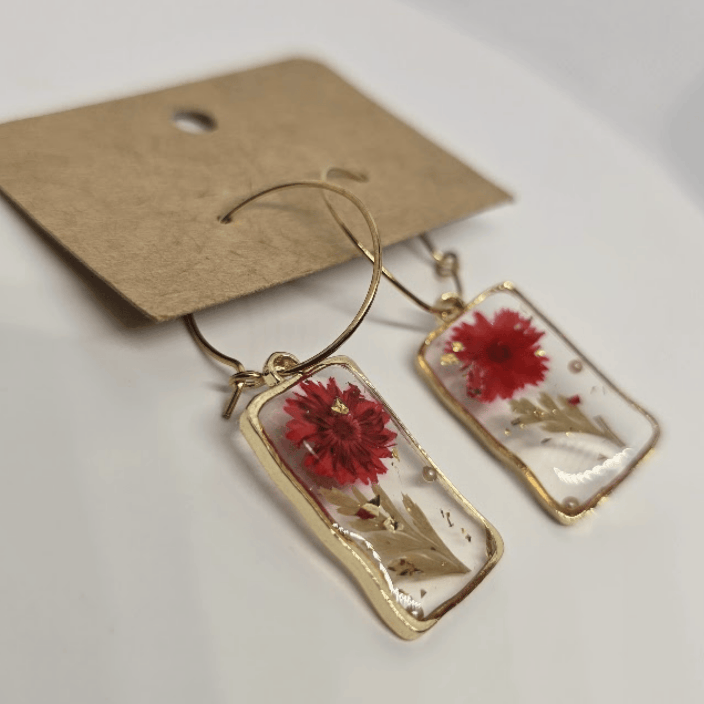 Pressed Flower Earrings