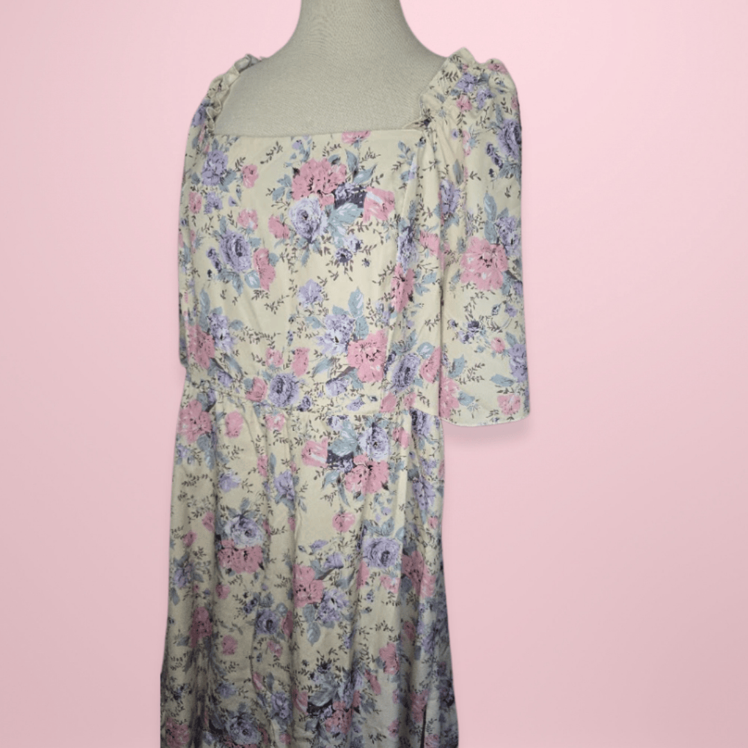 Bella Floral Short Sleeved Dress