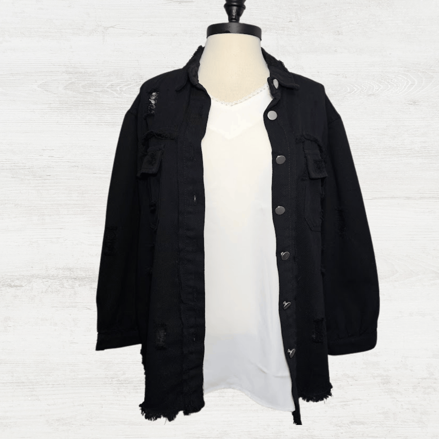 Denim Black Jacket
