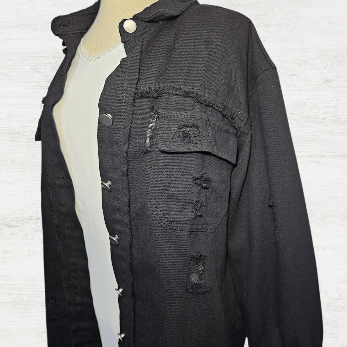 Denim Black Jacket